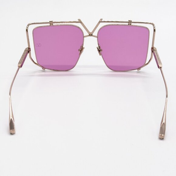 NEW VALENTINO V-LIGHT VLS-116C WOMEN PINK TITANIUM SUNGLASSES VALENTINO - Picture 7 of 11